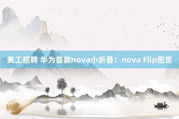 美工招聘 华为首款nova小折叠！nova Flip图赏